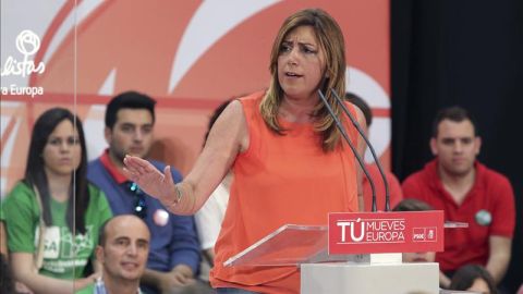 Susana D&iacute;az en un acto electoral