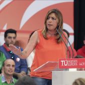 Susana Díaz en un acto electoral
