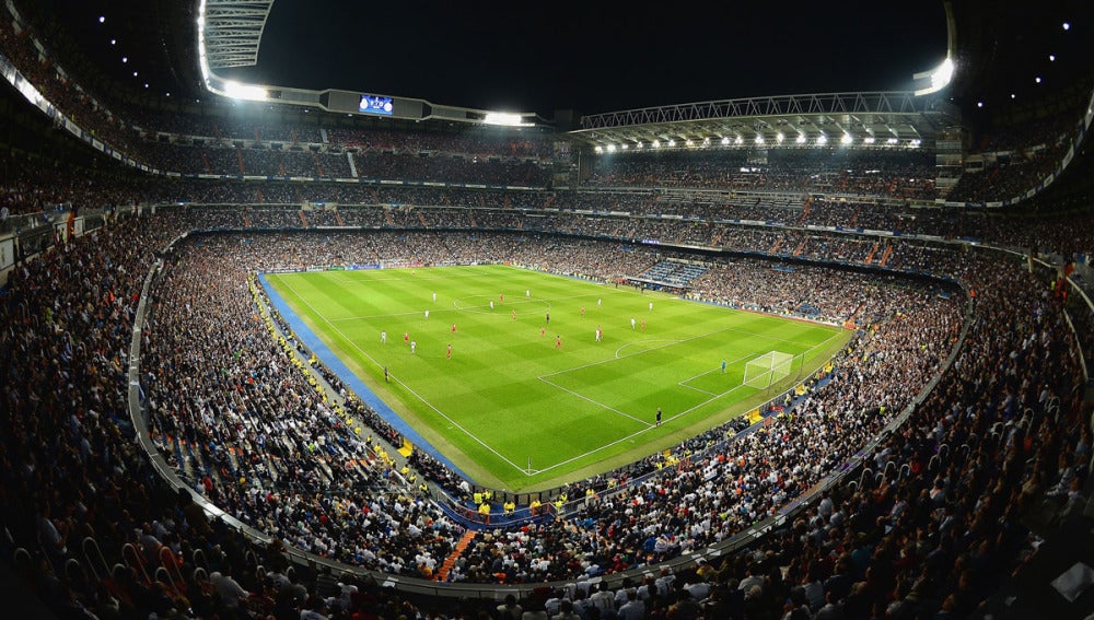 El Santiago Bernabéu durante el Real Madrid-Bayern