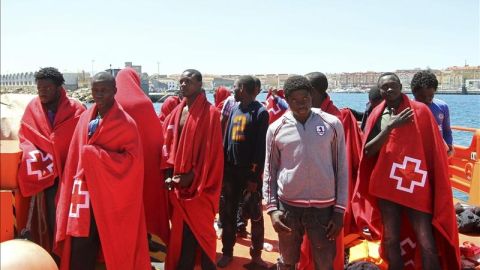 Un grupo de veinte inmigrantes fueron interceptados por Salvamento Mar&iacute;timo