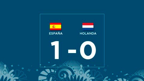 Espa&ntilde;a 1 - Holanda 0