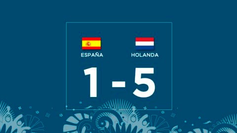 Espa&ntilde;a 1 - Holanda 5