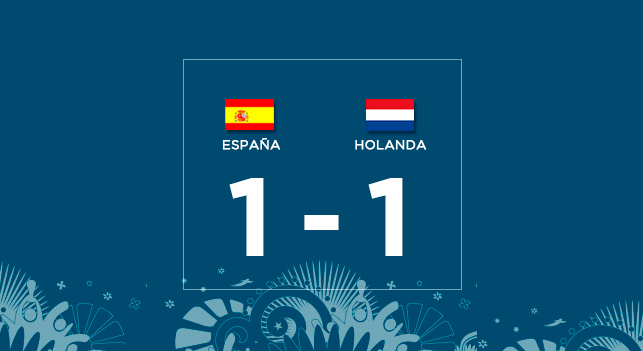 España 1 - 1 Holanda España 1 - 1 Holanda