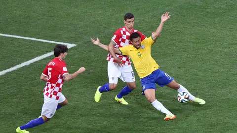El penalti de Lovren a Fred en el Brasil-Croacia del Mundial El penalti de Lovren a Fred en el Brasil-Croacia del Mundial