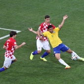 El penalti de Lovren a Fred en el Brasil-Croacia del Mundial