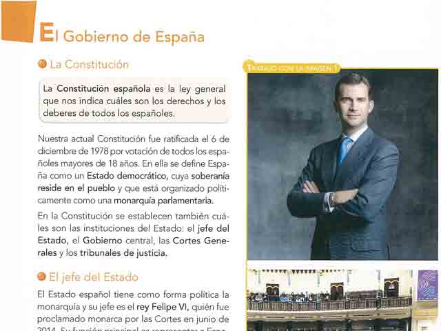 El Rey Felipe VI aparecerá en los libros de texto a partir del próximo curso escolar El Rey Felipe VI aparecerá en los libros de texto a partir del próximo curso escolar