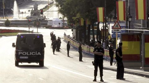 La Polic&iacute;a blinda Madrid