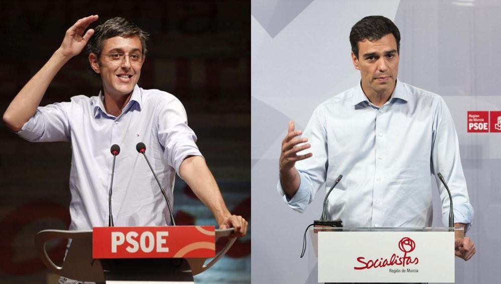 Eduardo Madina y Pedro Sánchez aspiran a la Secretaría General del PSOE