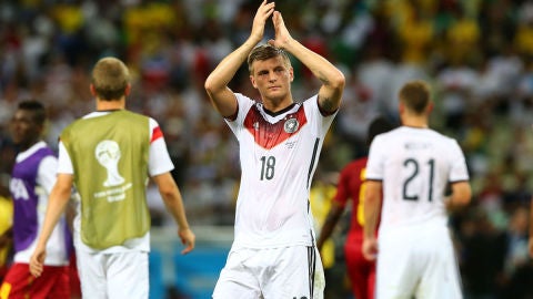 Toni Kroos, en un partido con Alemania