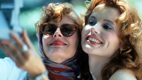 Susan Sarandon y Geena Davis en un fotograma de Thelma y Louise
