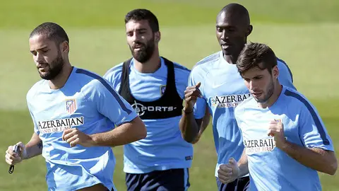 Los jugadores del Atlético de Madrid, entrenando en Los Ángeles de San Rafael Los jugadores del Atlético de Madrid, entrenando en Los Ángeles de San Rafael