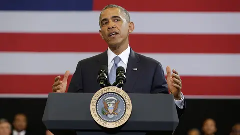 Obama, durante un acto institucional Obama, durante un acto institucional