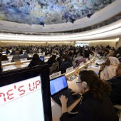 Vista general de la sala de reuniones durante la sesión especial del Consejo de Derechos Humanos