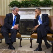 En la imagen, el primer ministro israelí, Benjamín Netanyahu, y el presidente de EEUU, Barack Obama 
