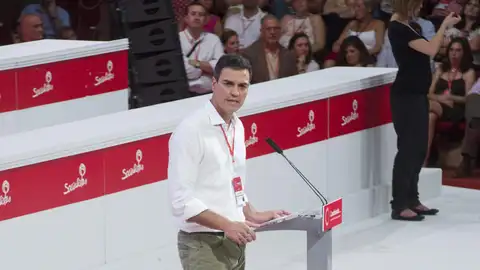 Pedro Sánchez, en el congreso federal extraordinario del PSOE Pedro Sánchez, en el congreso federal extraordinario del PSOE