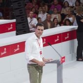 Pedro Sánchez, en el congreso federal extraordinario del PSOE