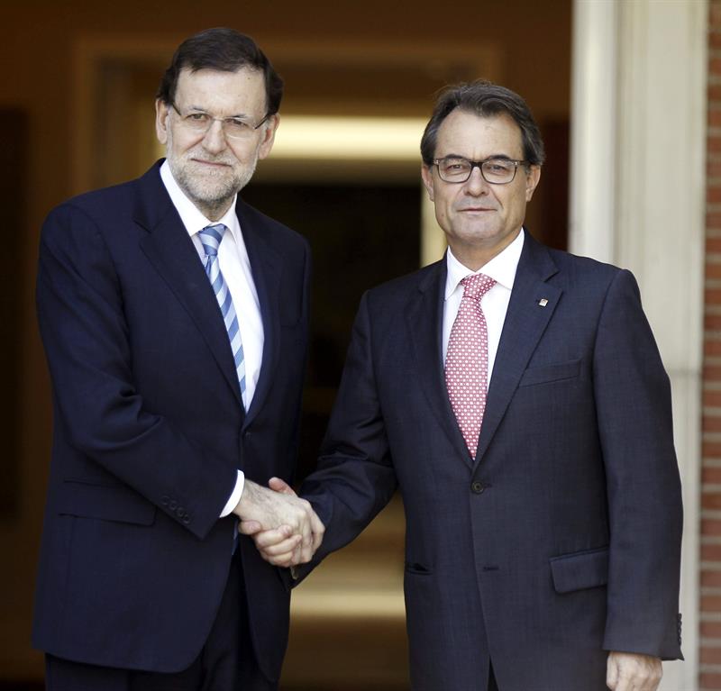 Rajoy y Mas coinciden hoy por primera vez en un acto en Cataluña tras siete meses sin verse Rajoy y Mas coinciden hoy por primera vez en un acto en Cataluña tras siete meses sin verse