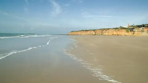 Playa La Barrosa, en Chiclana, Cádiz Playa La Barrosa, en Chiclana, Cádiz