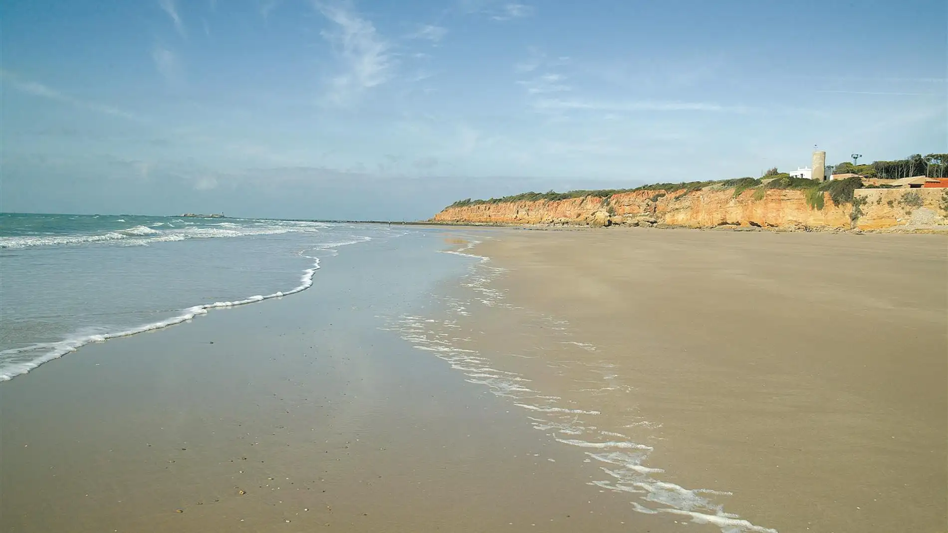 Playa La Barrosa, en Chiclana, Cádiz