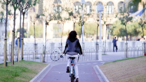 Uso de la bici en San Sebasti&aacute;n. 