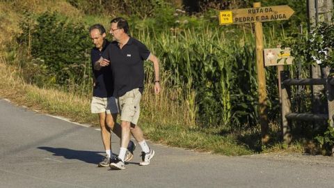 Rajoy paseando por Ribadumia