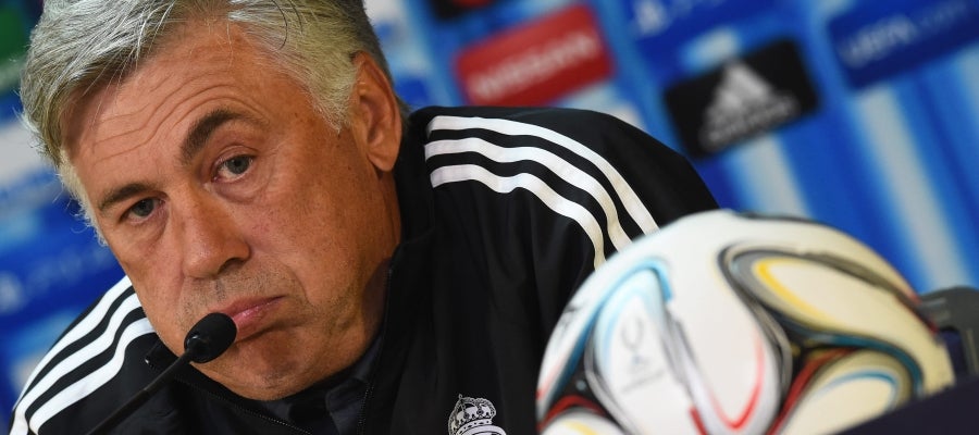 Carlo Ancelotti, en rueda de prensa Carlo Ancelotti, en rueda de prensa