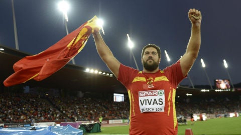 Borja Vivas celebra la plata lograda en Z&uacute;rich