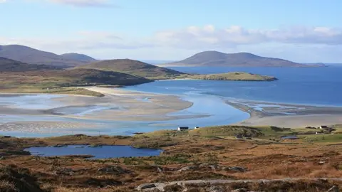 Las increíbles vistas de una playa escocesa Las increíbles vistas de una playa escocesa