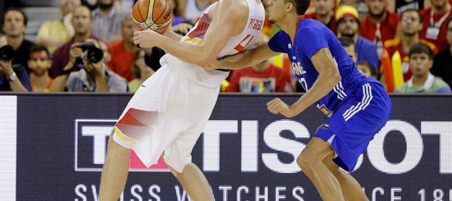 Pau Gasol, en el partido ante Francia Pau Gasol, en el partido ante Francia