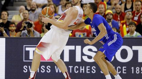 Pau Gasol, en el partido ante Francia