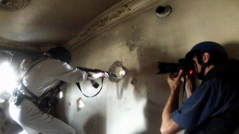 Periodista de guerra en Siria