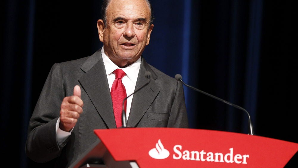 El  presidente del Grupo Santander, Emilio Botín