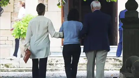 Ana Patricia Botín entra en la capilla ardiente de su padre, Emilio Botín Ana Patricia Botín entra en la capilla ardiente de su padre, Emilio Botín