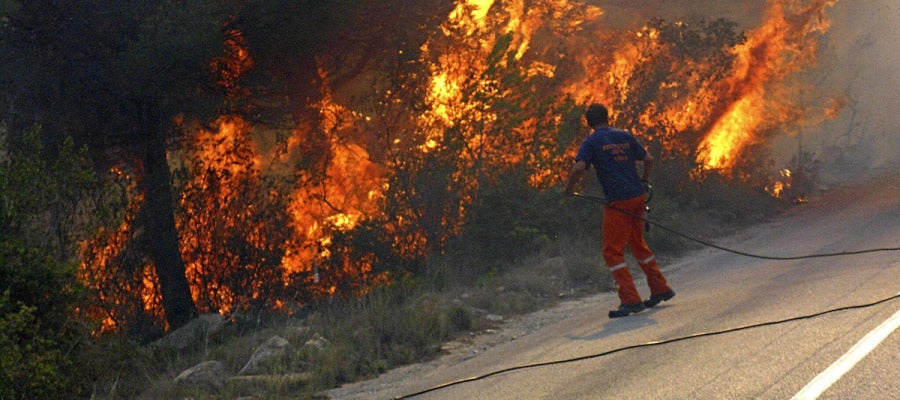 Incendio en Xàbia y Dénia Incendio en Xàbia y Dénia