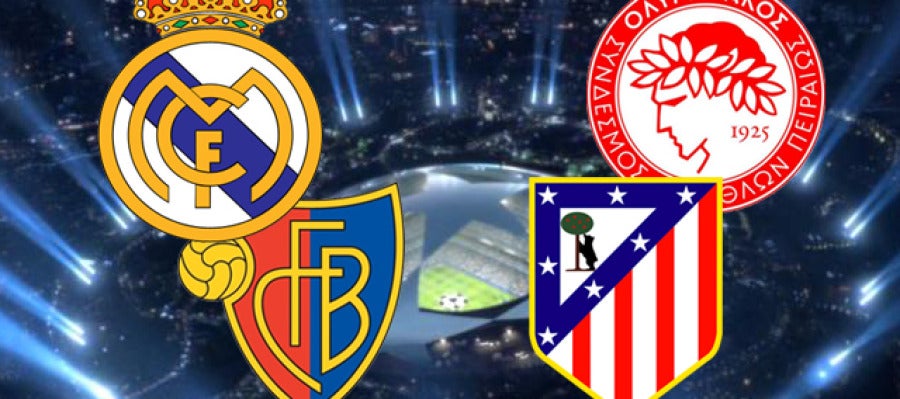 Champions League I Real Madrid - Basilea y Olympìakos - Atlético de Madrid Champions League I Real Madrid - Basilea y Olympìakos - Atlético de Madrid