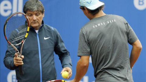 Toni Nadal con Rafa Nadal
