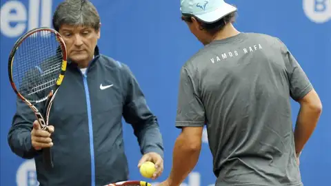 Toni Nadal con Rafa Nadal Toni Nadal con Rafa Nadal