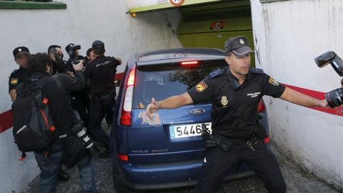 El pederasta de Ciudad Lineal llega a dependencias policiales.