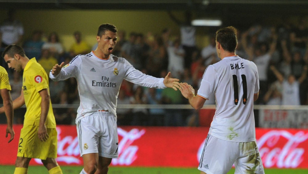 Cristiano y Bale, en El Madrigal la pasada temporada