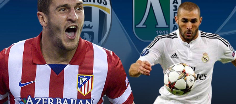 Atlético - Juventus y Ludorests - Real Madrid Atlético - Juventus y Ludorests - Real Madrid