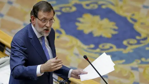 Mariano Rajoy, en el Senado Mariano Rajoy, en el Senado