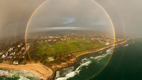 Arcoiris circular en Australia Arcoiris circular en Australia