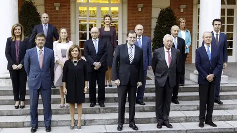 El presidente del Gobierno y sus ministros El presidente del Gobierno y sus ministros