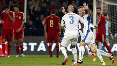Kucka celebra el gol ante Espa&ntilde;a