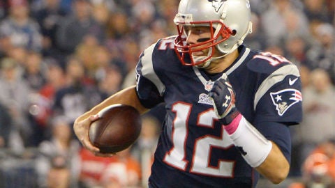 Tom Brady, de los New England Patriots durante el partido contra Cincinnati Bengals