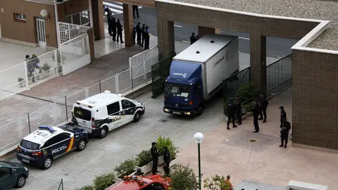 Entrada de la vivienda de la infectada por ébola en Alcorcón Entrada de la vivienda de la infectada por ébola en Alcorcón