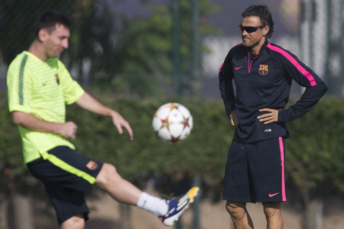 Luis Enrique: "Hubo un tiempo de tensión con Messi que no busqué" Luis Enrique: "Hubo un tiempo de tensión con Messi que no busqué"