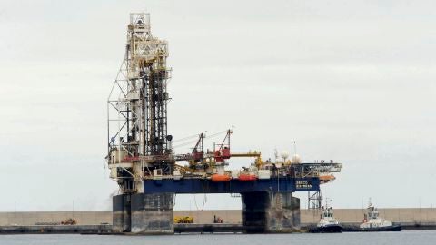 La plataforma petrol&iacute;fera Sedco Express, Canarias