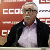 Ignacio Fernández Toxo en rueda de prensa