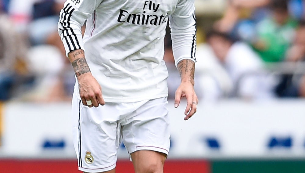 Sergio Ramos, con la camiseta del Real Madrid